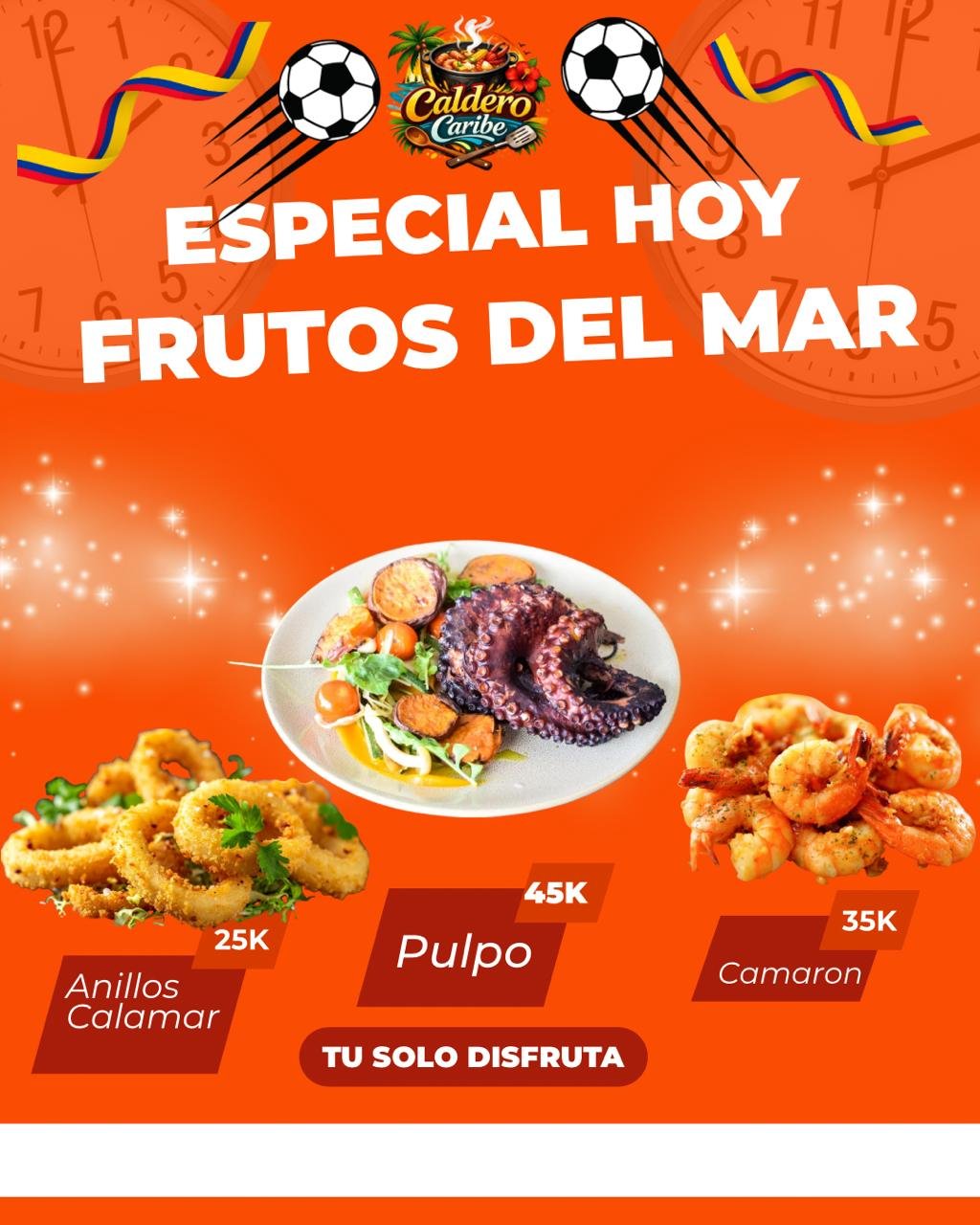 Promo Pulpo y chicharron